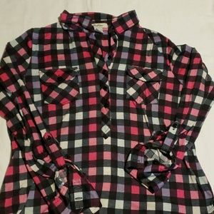 Juniors checkered top